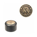 Embout de bâton ASP Logo End Cap insigne K9 en acier allié et laiton frappé