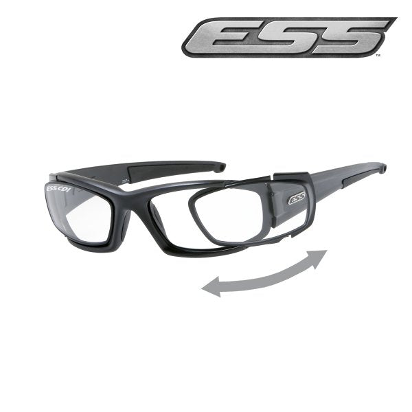 Paire d'inserts Rx ESS pour lunettes CDI, supports droite et gauche avec pochette