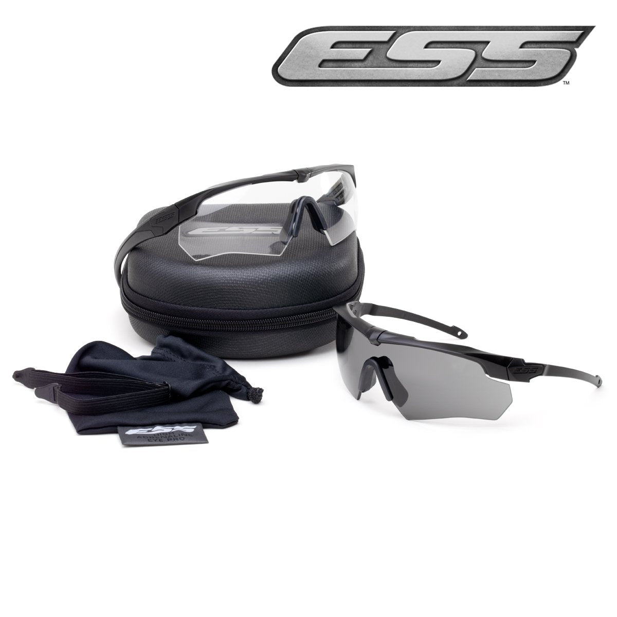 Lunettes balistiques ESS Crossbow Suppressor One branches fines MIL-PRF-32432