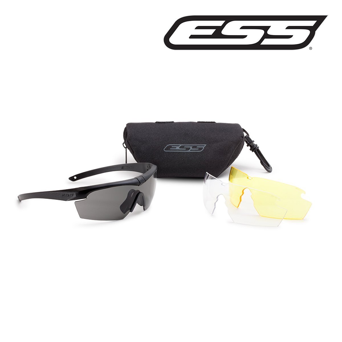 Lunettes balistiques ESS Crosshair écrans interchangeables 2,4 mm ANSI Z87.1