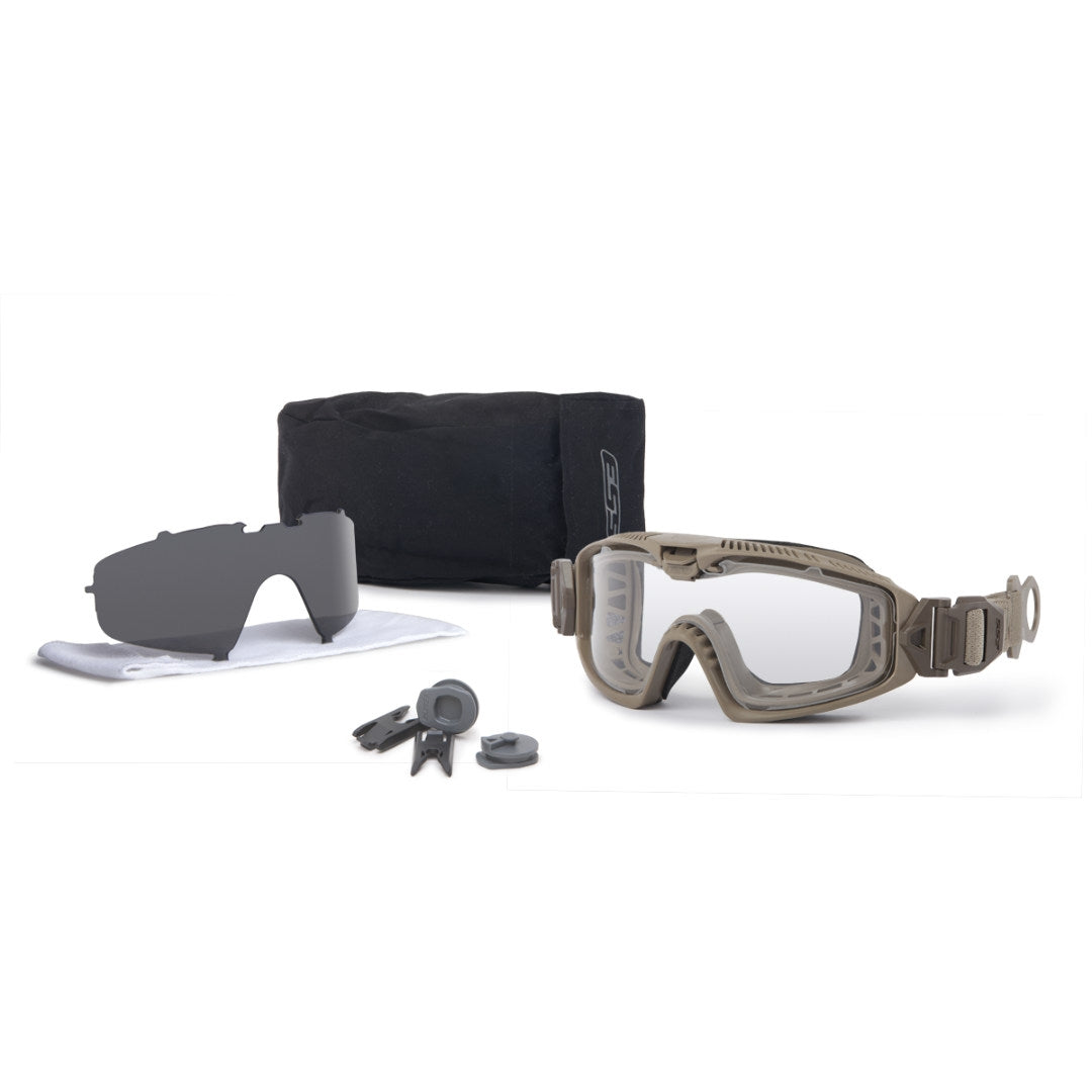 Kit masque balistique ESS Influx ventilation AVS réglable et 2 écrans de 3 mm