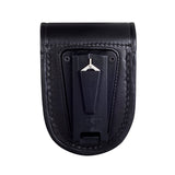Porte-menottes Centurion ASP en cuir avec couvercle de protection et boucle Snap-Loc