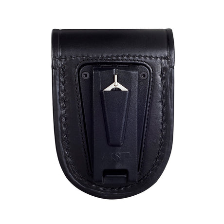 Porte-menottes Centurion ASP en cuir avec couvercle de protection et boucle Snap-Loc