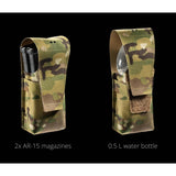 Porte-chargeur double 5.56 Frog Pro à rabat sans boucle en LAHYCO 80 g