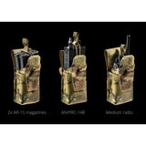 Porte-chargeur double 5.56 Frog Pro à rabat sans boucle en LAHYCO 80 g