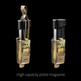 Porte-chargeur 9 mm Fast Pistol Frog Pro à rétention élastique 8 x 4 cm
