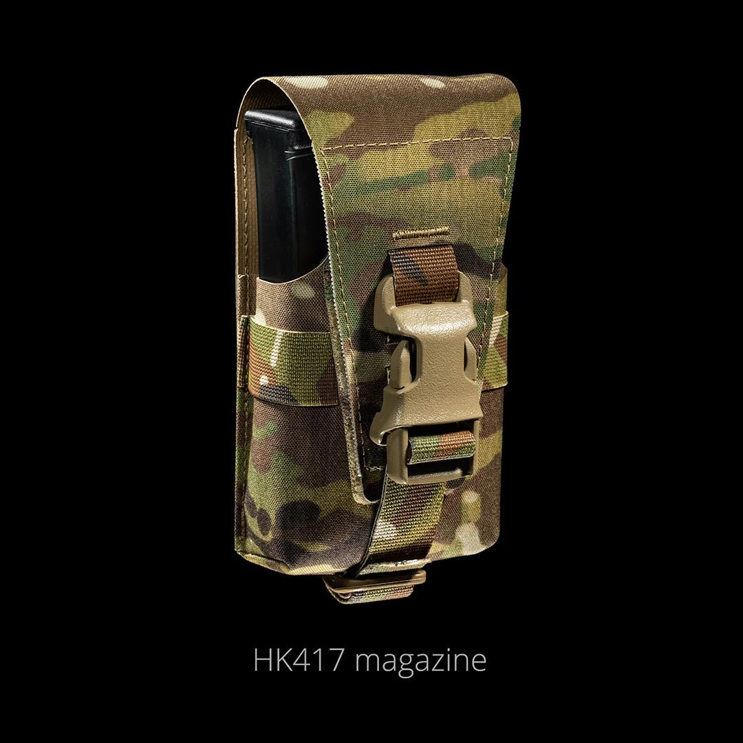 Porte-chargeur HK417 Frog Pro à rabat ITW Nexus et renfort Tegris 100 g