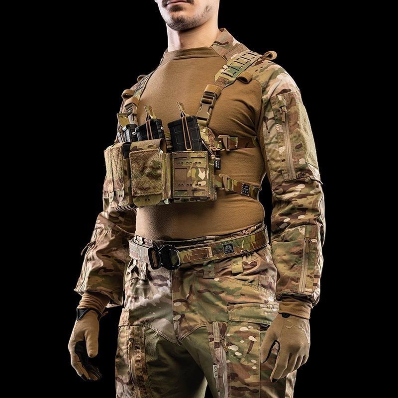 Harnais de reconnaissance Light Frog Pro en LAHYCO bretelles de 5 cm et mesh Air 3D