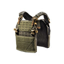 Porte-plaques HAWK Frog Pro avant et arrière en LAHYCO avec épaulières de confort