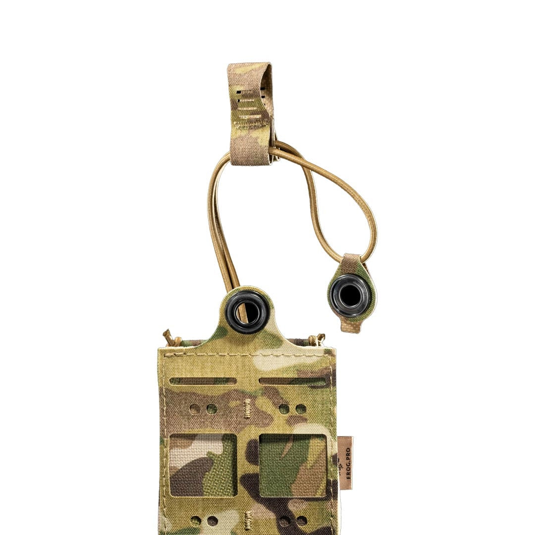 Pochette radio moyenne Frog Pro tissu LAHYCO conforme IR fixation MOLLE 55 g