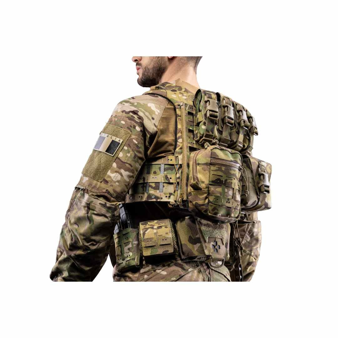 Panneau dorsal MOLLE Frog Pro en Tegris et LAHYCO 26 x 27,5 cm fixation V.LOK