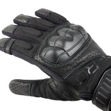 Gants tactiques Ares X-Pro-S dos en maille aérée paume cuir perforé 1 mm EN 388