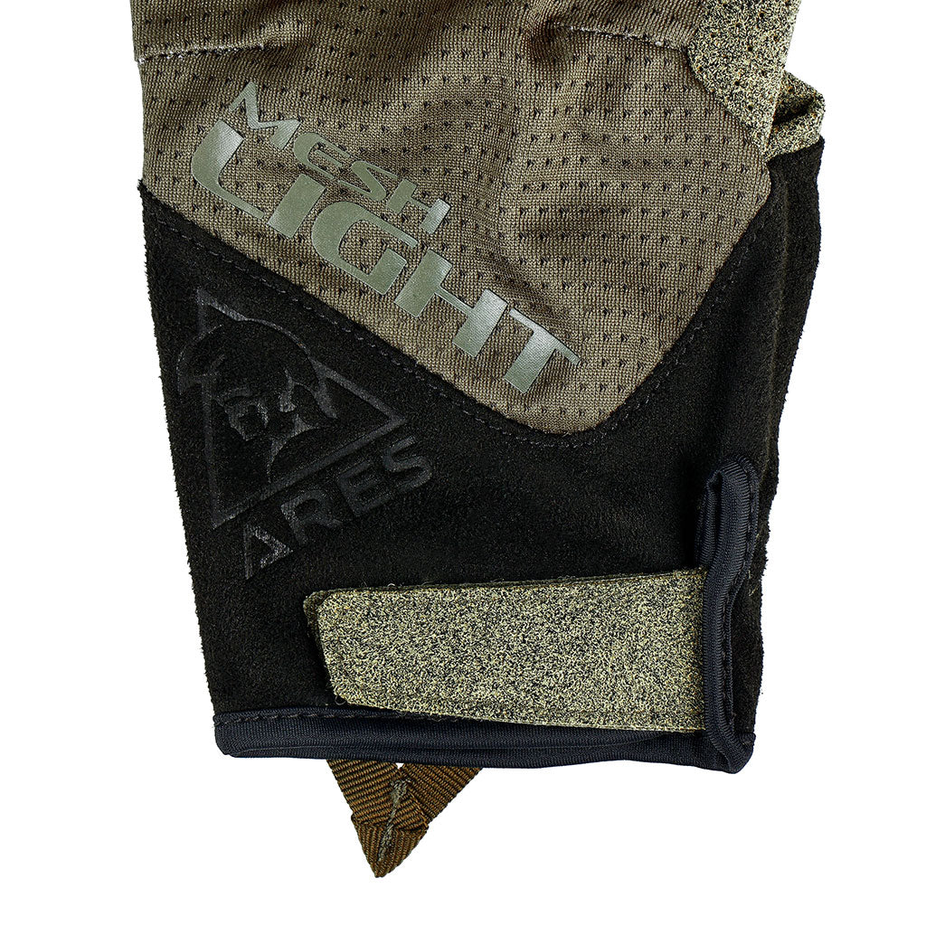 Gants tactiques Ares Mesh Light paume microfibre Nash perforée et cinq doigts tactiles