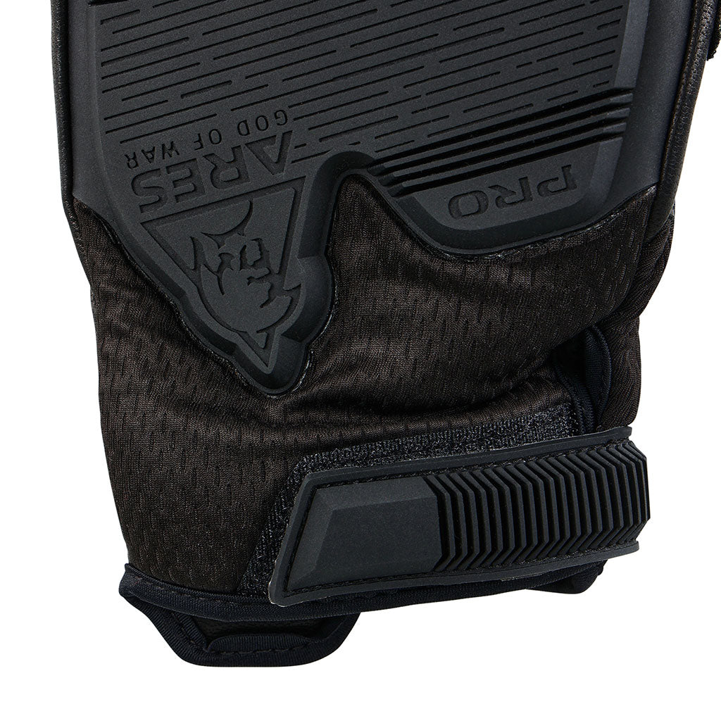 Gants coqués Ares Tactique Pro paume cuir dos maille et renfort de gomme épaisse