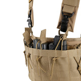 Gilet chest rig modulaire Ares SMB à huit porte-chargeurs internes et façade MOLLE