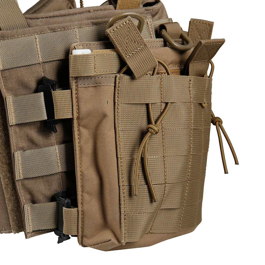 Gilet chest rig modulaire Ares SMB à huit porte-chargeurs internes et façade MOLLE