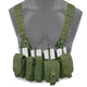 Gilet Chest Rig KINETIC Bulldog Tactical - Vert olive - Welkit.com