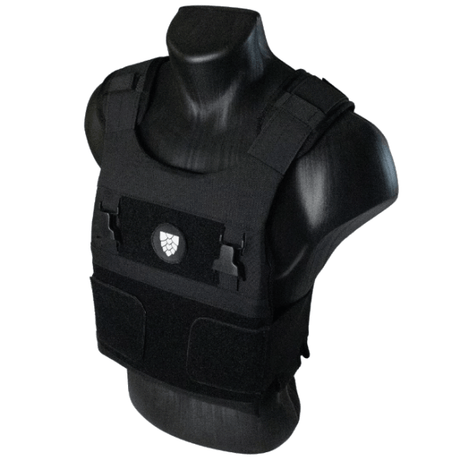 Gilet porte - plaques DISCRET SYSTÈME VELCRO Pangolin Defense - Noir - Welkit.com