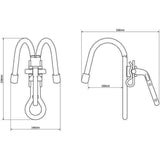 Grappin TITANIUM DOUBLE HOOK | 100 MM Olympia Triumph - Autre - Welkit.com