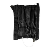 Guêtres Ares à câble de réglage en acier crochet de lacet et fermeture à glissière