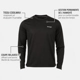 Haut première couche Snugpak 2nd Skinz Coolmax manches longues polyester et élasthanne