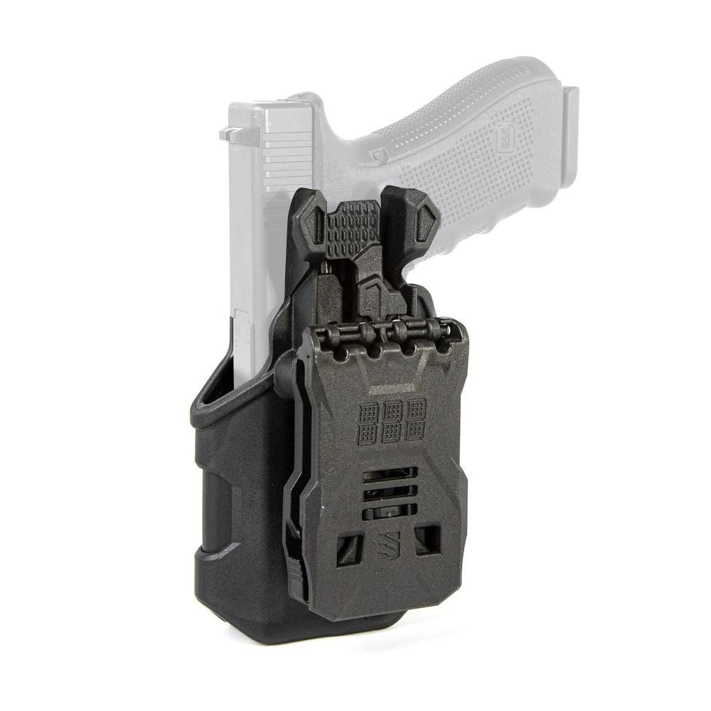 Holster T - Series L2C LB | Glock 17 avec lampe Blackhawk - Noir - Welkit.com