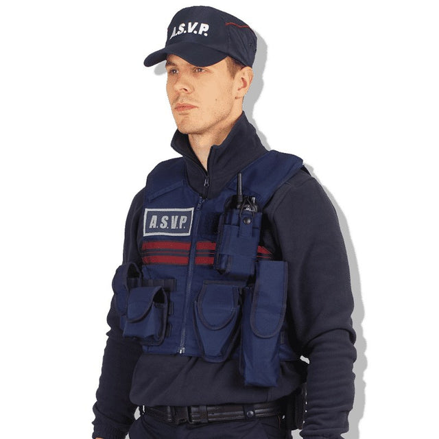 Housse de gilet pare-balles GK Professional ASVP écussons rétroréfléchissants MOLLE
