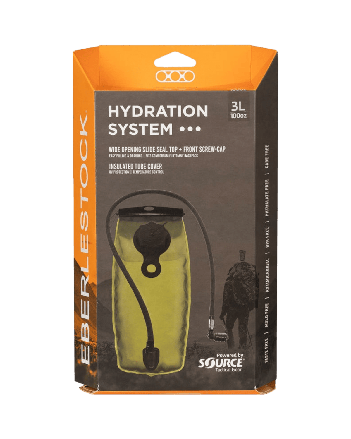 Poche à eau Eberlestock 2 ou 3 litres avec valve d'hydratation à pousser-tirer