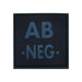 Identifiant Groupe sanguin LOW VISIBLITY PVC BK MNSP - Noir - AB - - Welkit.com - 2000000229713 - 3