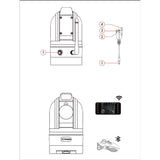 Caméra thermique dôme Nocpix M6T25S capteur 640 x 512 px télémètre 1200 m IP56