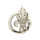 Insigne de béret ARGENT LÉGION 1ER REC DMB Products - Argent - Welkit.com