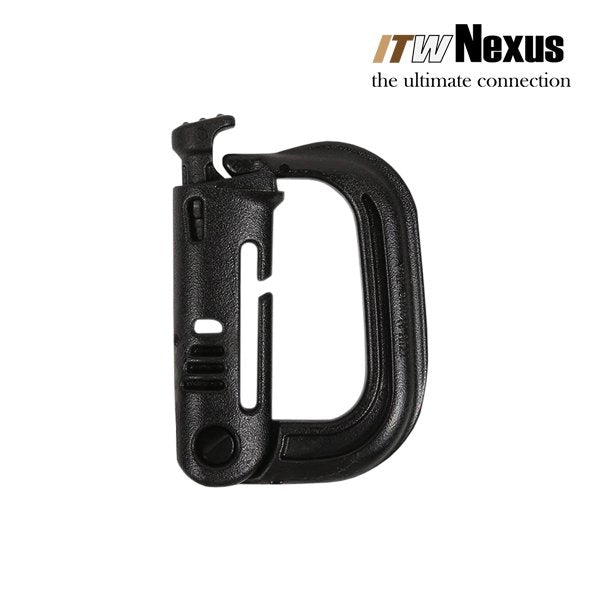 Mousqueton ITW Nexus GrimLoc en polymère 54 x 40 mm pour sangle de 25 mm