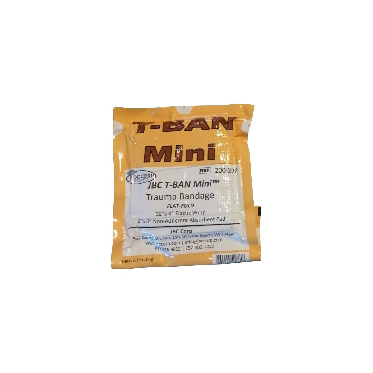 Pansement compressif T-BAN MINI JBC Corporation bande élastique de 81 cm sans latex