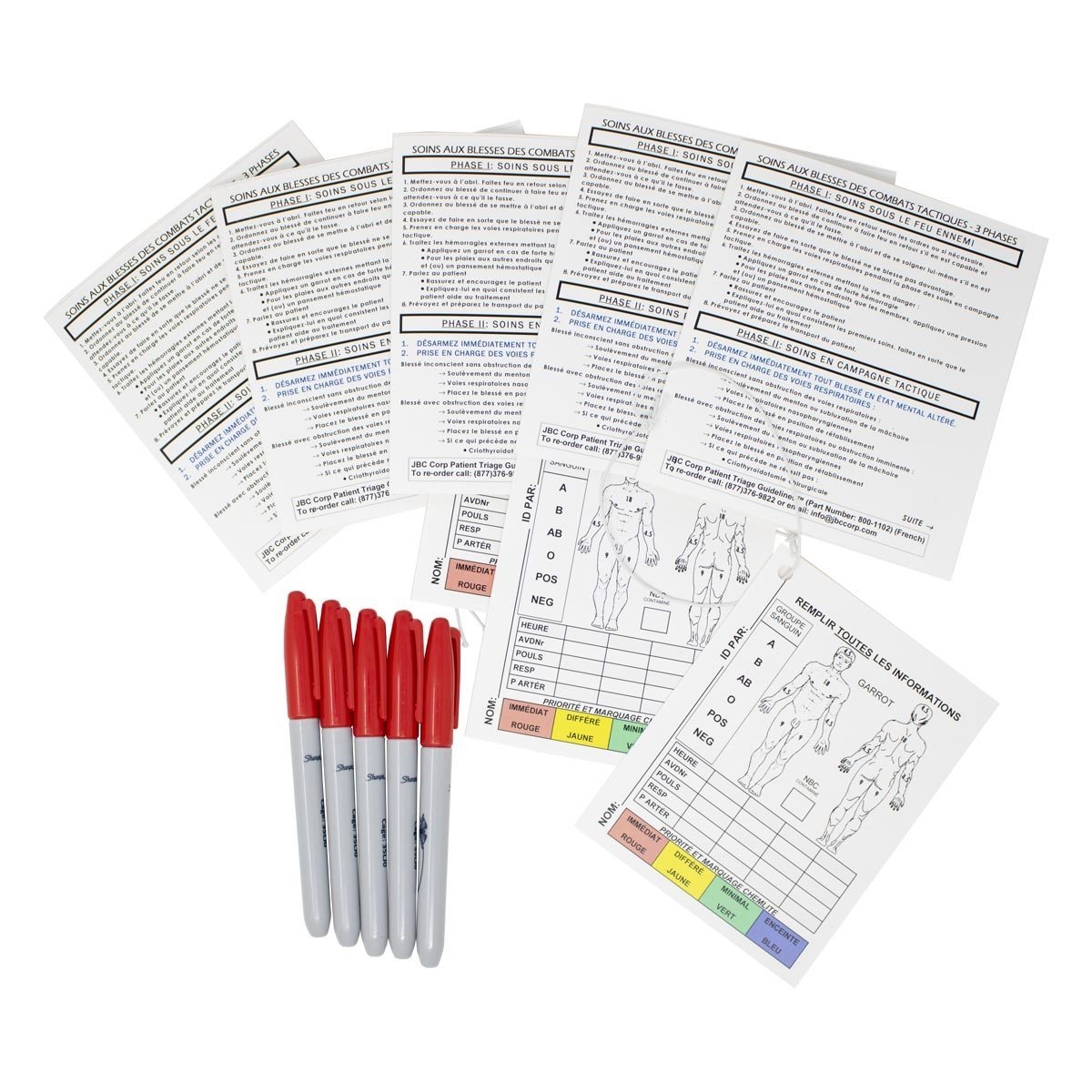 Kit de pose de voie veineuse JBC Corporation sous vide avec deux cathéters 18 G