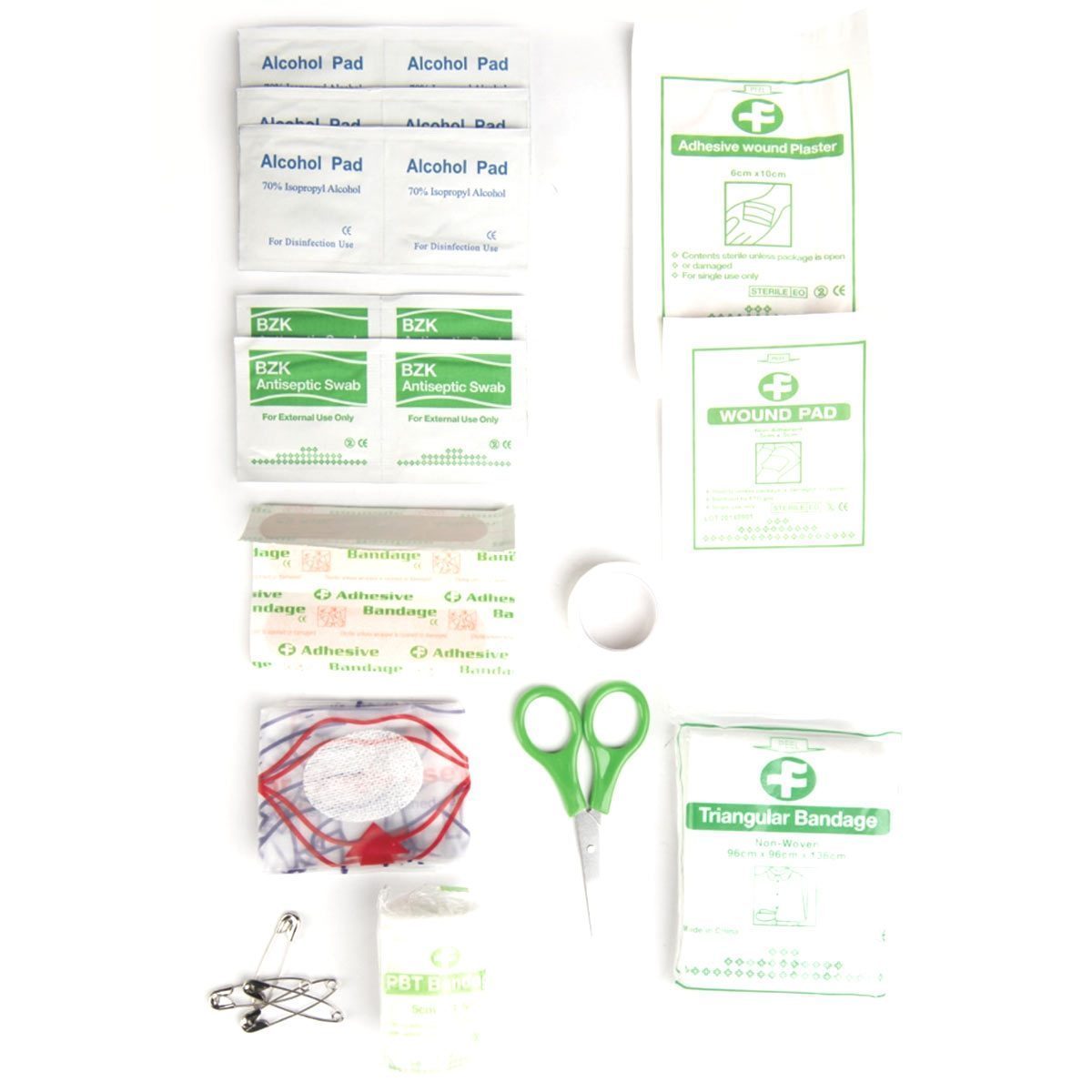 Kit de premiers secours SMALL Mil - Tec - Vert olive - Welkit.com