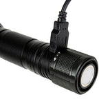 Lampe d'intervention Ares rechargeable 800 lumens batterie 18650 et fonction batterie externe