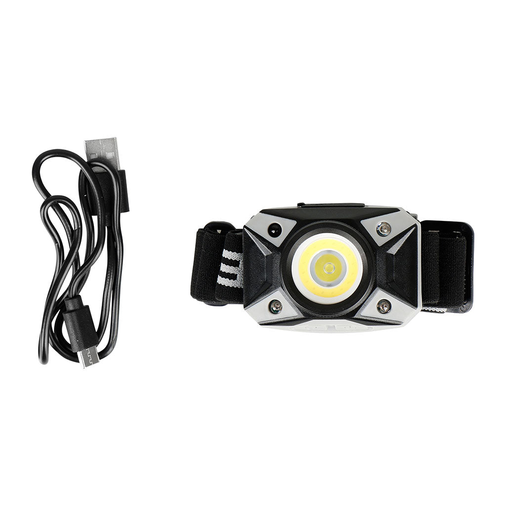 Lampe frontale Ares Hawk 500 lumens rechargeable USB-C à boîtier inclinable