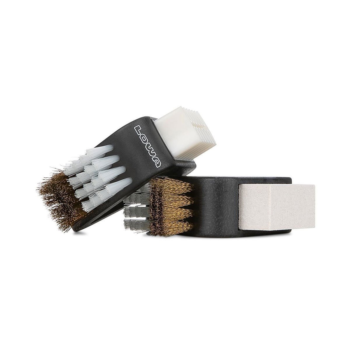 Brosse d'entretien Lowa Dreiecksbürste laiton nylon gomme et lamelles de crêpe
