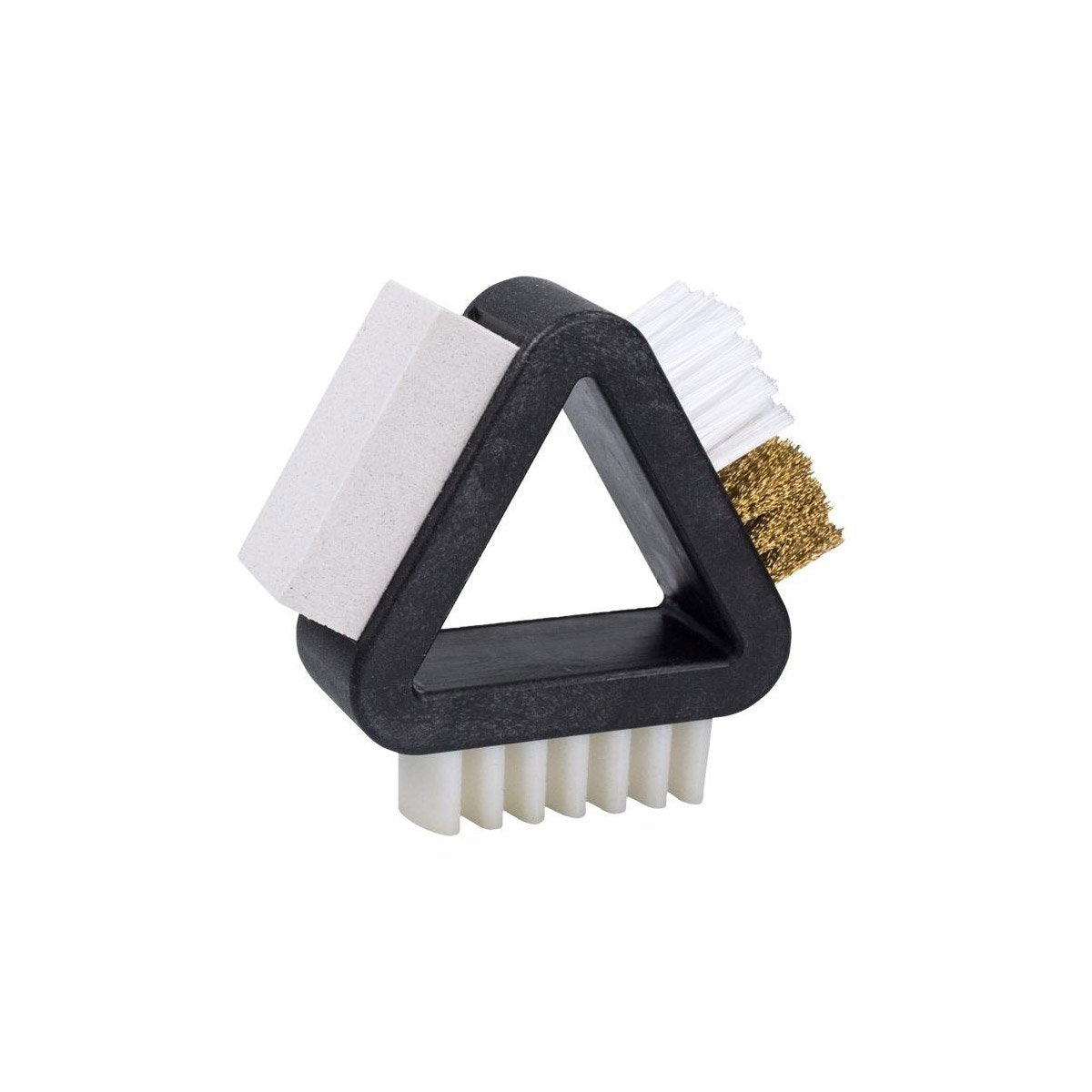 Brosse d'entretien Lowa Dreiecksbürste laiton nylon gomme et lamelles de crêpe