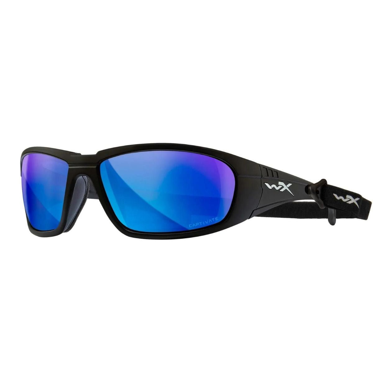 Lunettes de protection BOSS Wiley X - Polarisé Bleu Miroir - Welkit.com