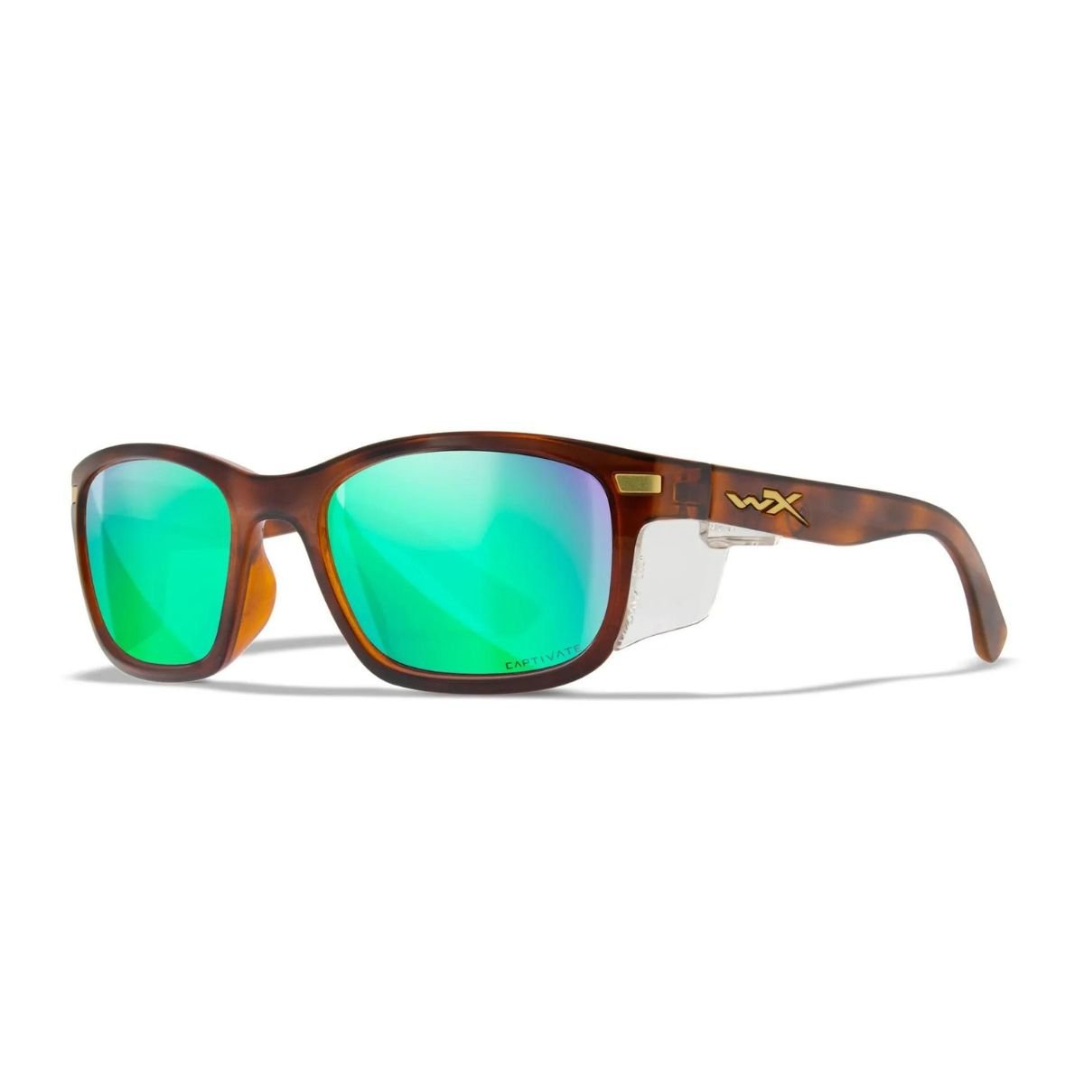 Lunettes de protection HELIX Wiley X - Polarisé Vert Miroir Amber - Welkit.com