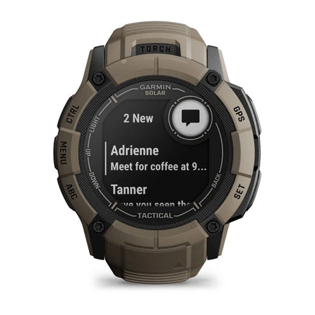 Montre connectée INSTINCT 2X SOLAR TACTICAL Garmin - Coyote - Welkit.com