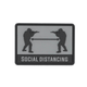 Morale patch SOCIAL DISTANCING GRIS 101 Inc - Gris - Welkit.com