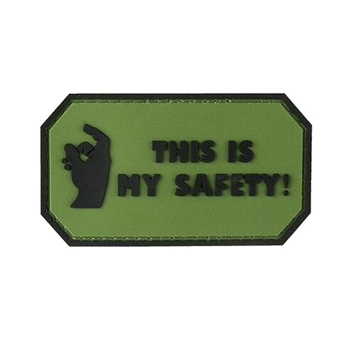Morale patch THIS IS MY SAFETY QS Patch - Vert - - Welkit.com - 3662950037511 - 2