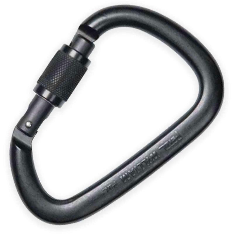 Mousqueton escalade WILLIAM SCREW LOCK Petzl - Noir - Welkit.com