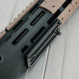 Adaptateur M-LOK queue d'aronde RRS/ARCA Magpul 2 fentes en aluminium 8 cm