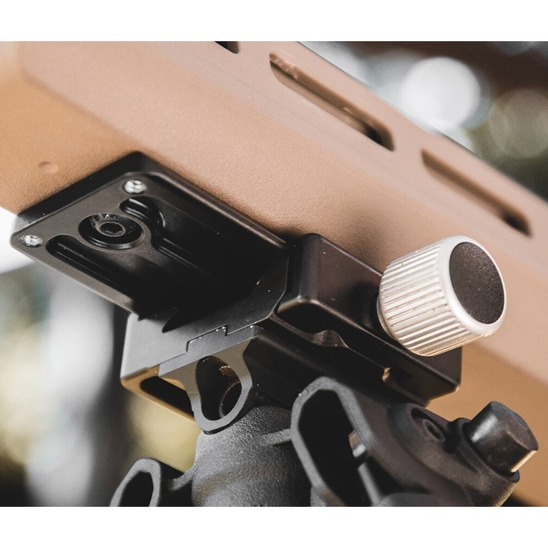 Adaptateur M-LOK queue d'aronde RRS/ARCA Magpul 2 fentes en aluminium 8 cm
