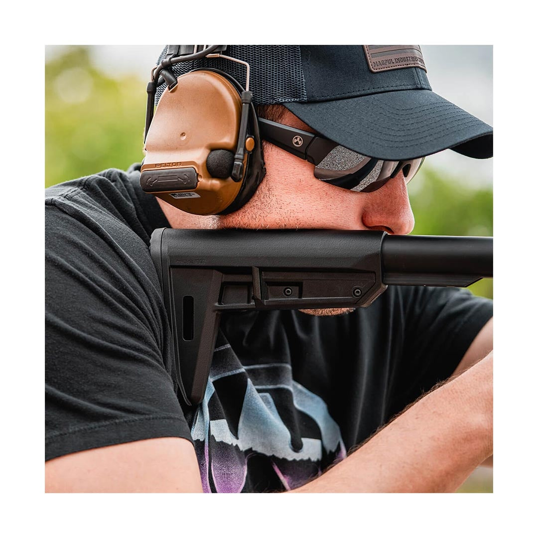 Crosse télescopique MOE TR Carbine Magpul course de 8,4 cm et talon caoutchouc
