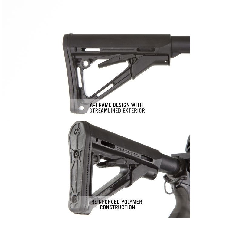 Crosse Magpul CTR Carbine réglable pour AR15 et M16 en polymère renforcé 249 g