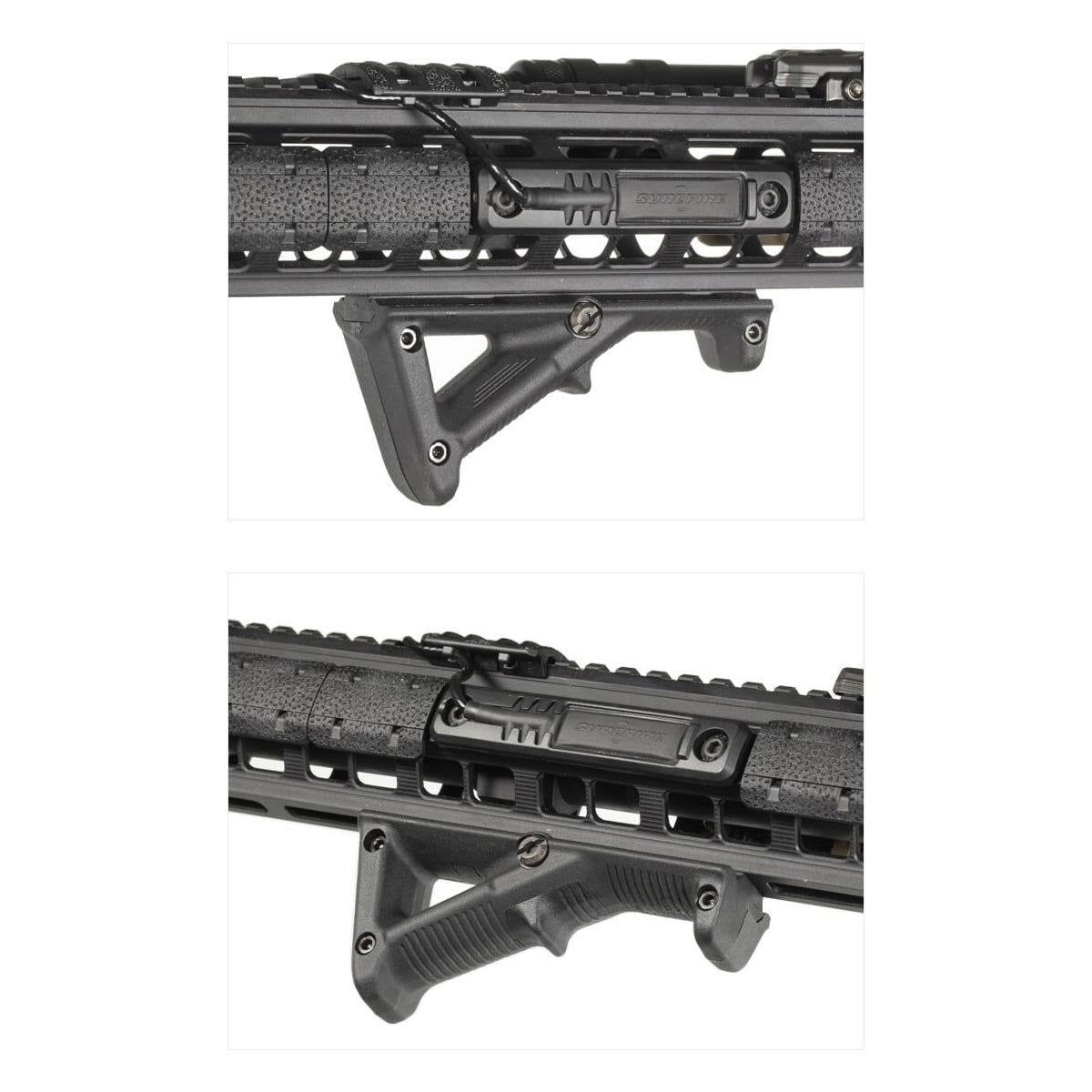 Poignée avant angulaire AFG-2 Magpul 41 g pour rails Picatinny courts dès 3 pouces